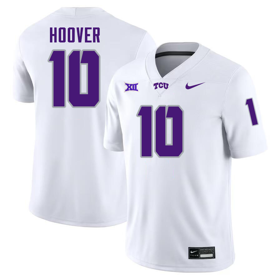 #10 Josh Hoover TCU Jersey,Texas Christian University Horned Frogs Football Jersey-White